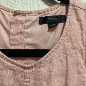 J. Crew flawed Button-back linen shift dress, size XXS